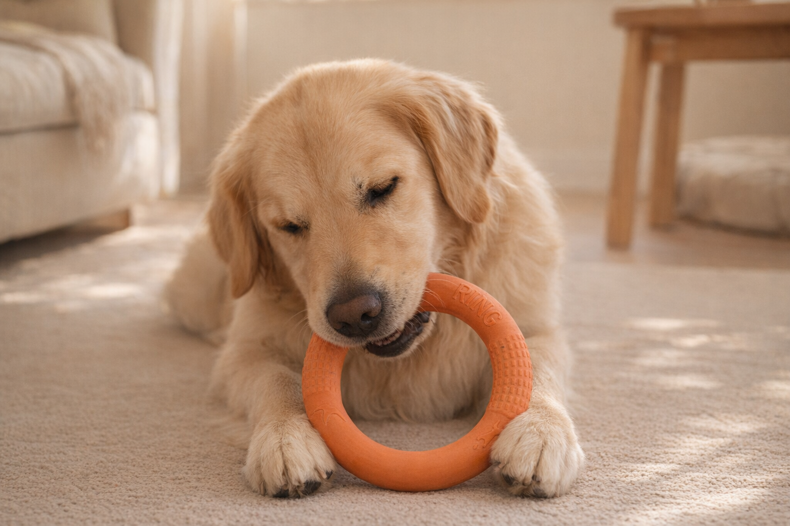 Anillo mordedor Mimovia™ (EVA) — Flotante y resistente para perros