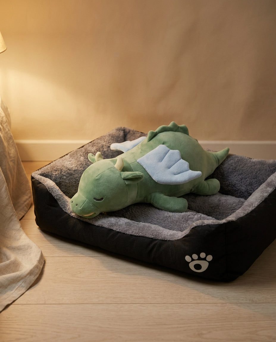 Kit Primera Noche — CalmHeart™ + cama calmante
